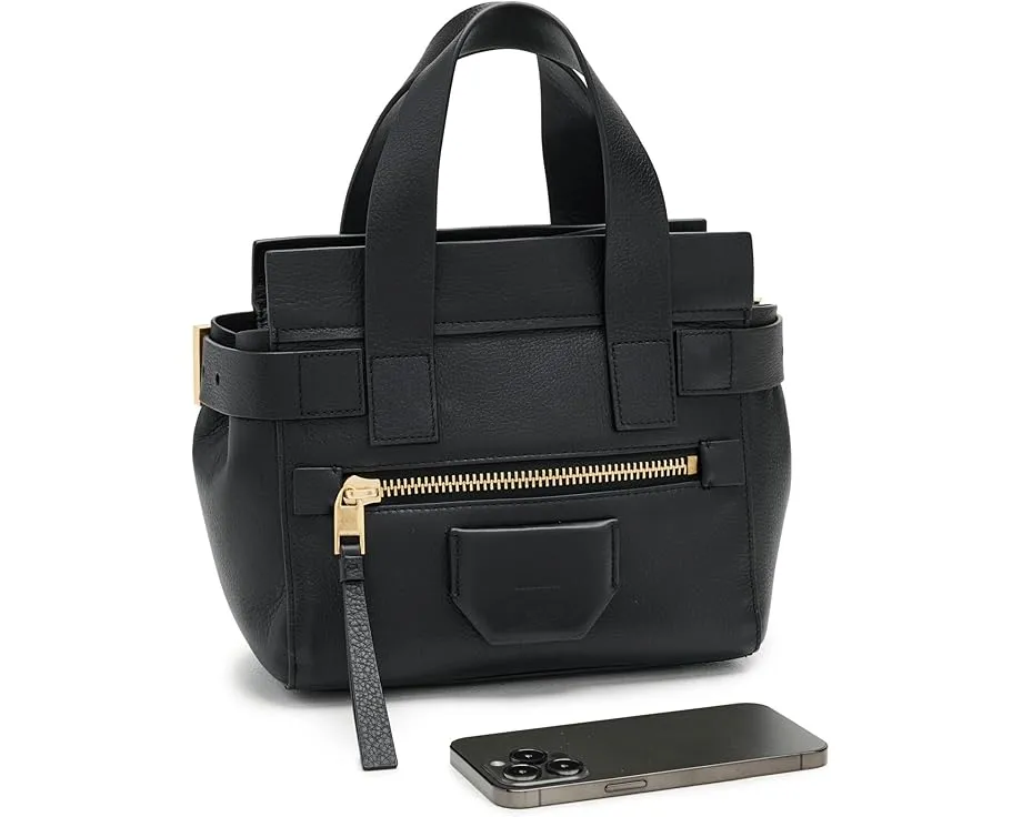 Мини сумка AllSaints Perez из коровьей кожи со съемным ремнем