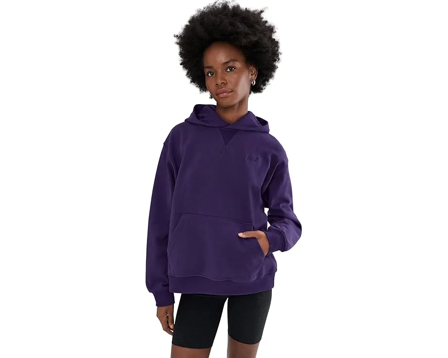 Оверсайз худи New Balance Athletics French Terry с вышитым логотипом