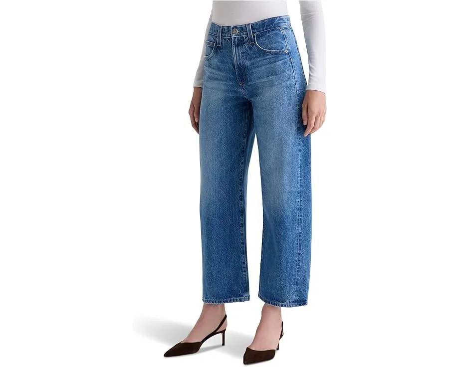 Джинсы AG Jeans Hattie с высокой посадкой и бочкообразным кроем в цвете Candid