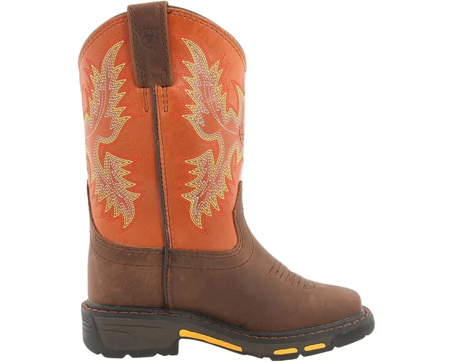 Детские рабочие ботинки Workhog Wide Square Toe с квадратным носком Ariat Kids