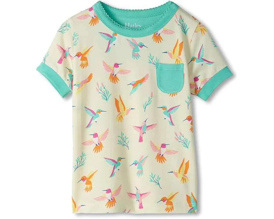 Пижама Springtime Hummingbirds Bamboo Short Pajama Set Hatley для детей