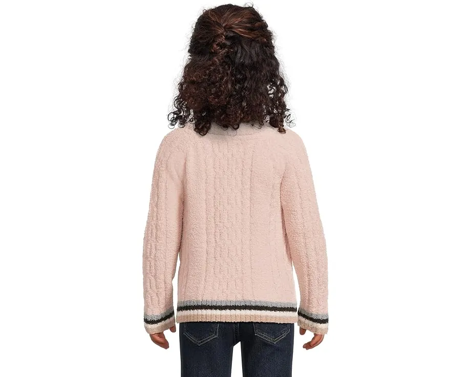 Детский свитер Barefoot Dreams CozyChic Sporty Rib Cable с рельефным узором