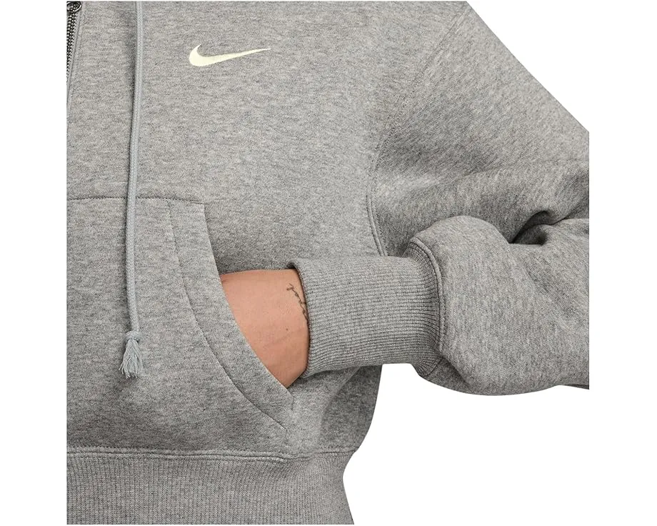 Nike Sportswear Phoenix Fleece худи свободного кроя с молнией и укороченным низом