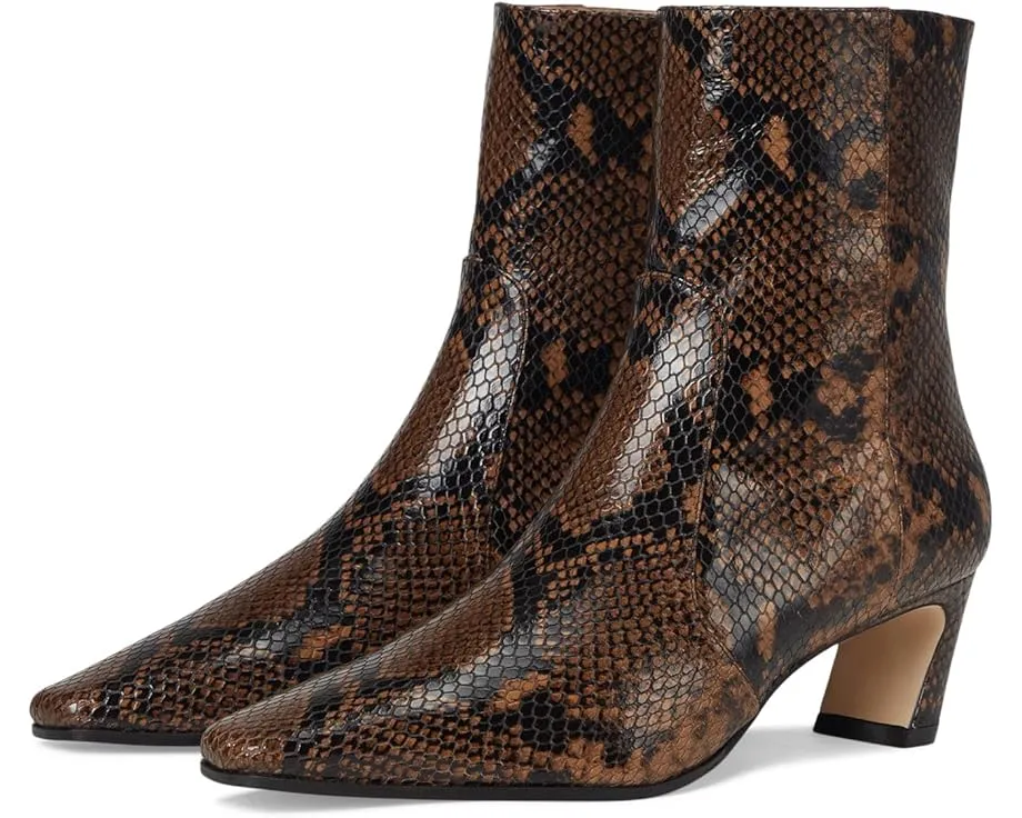 Ботильоны Stuart Weitzman Stassi Zip Bootie 50 на квадратном каблуке