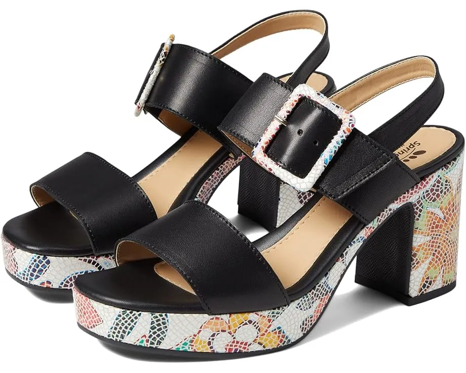 Сандалии Spring Step Azucar с разноцветным мозаичным узором