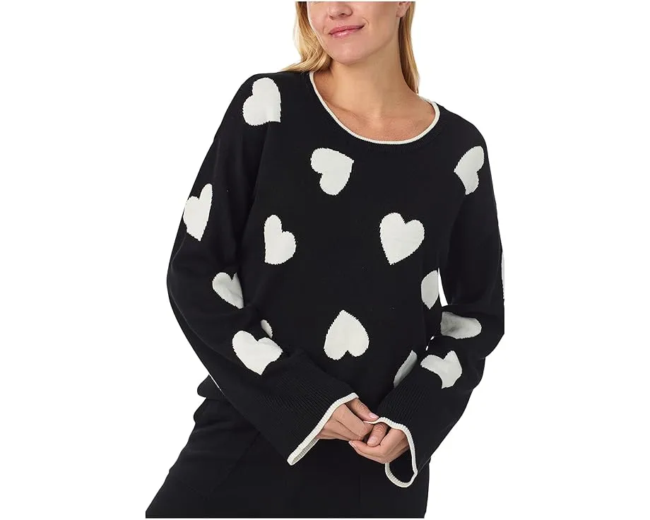 Пижамный комплект Kate Spade New York с длинным рукавом и принтом в виде сердечек