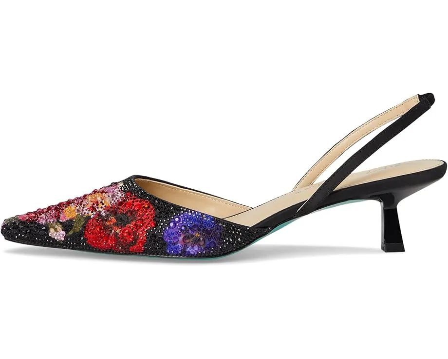 Туфли Blue by Betsey Johnson Oppal на низком каблуке с цветочными стразами