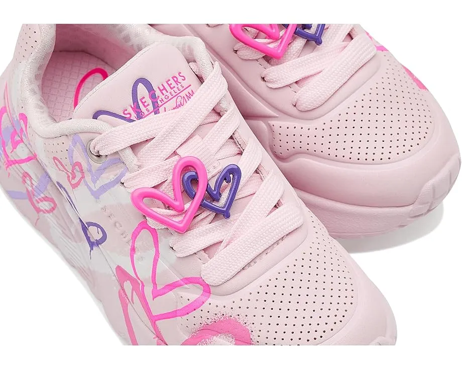 Кроссовки SKECHERS KIDS Street x James Goldcrown-Uno Lite с дизайном сердца