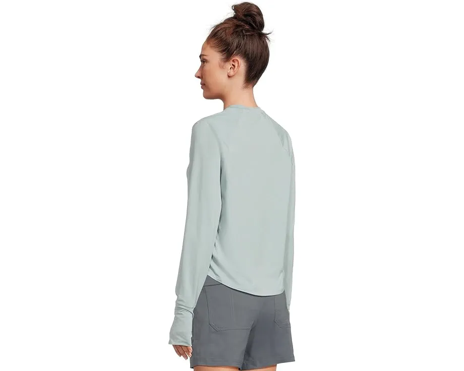 Длинный лонгслив Prana Sol Searcher LS Crew с отверстиями для большого пальца