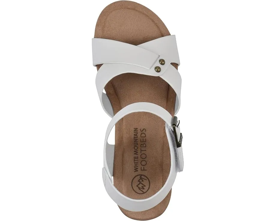 Сандалии White Mountain Prezo на пробковом каблуке с миндалевидным носком