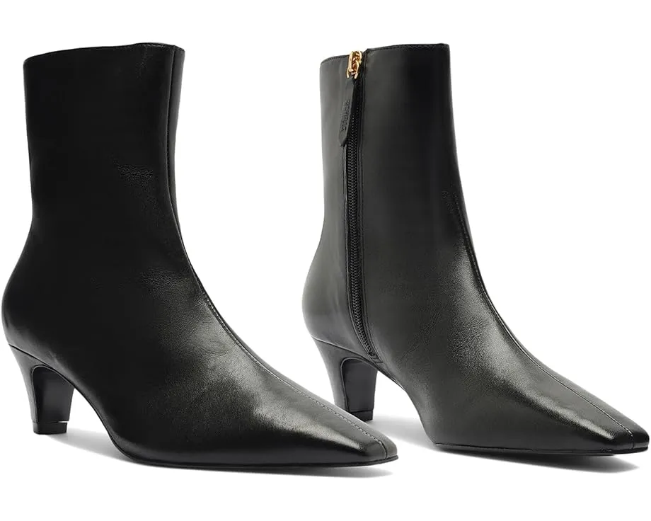 Ботильоны Dellia от Schutz с квадратным носком и молнией сбоку