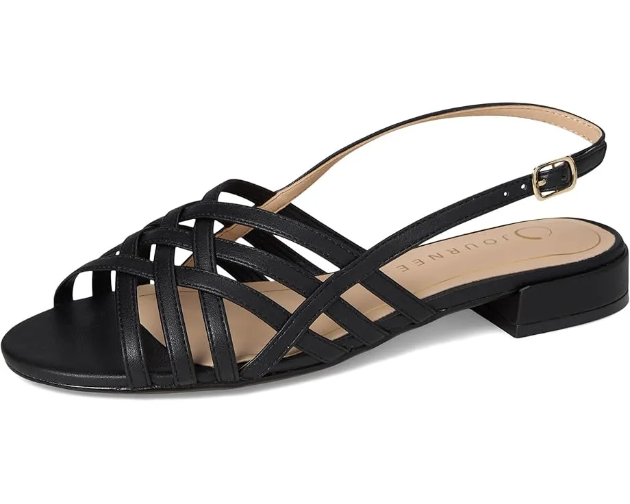 Сандалии Cassandra на устойчивом каблуке с перекрещивающимися ремешками