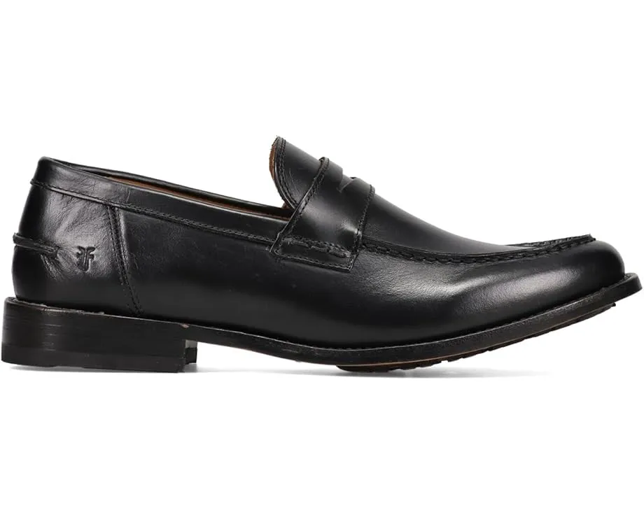 Мокасины Tyler Flex Penny из премиальной кожи с круглым носком и квадратным каблуком