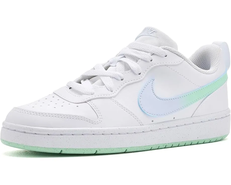 Кроссовки Nike Court Borough Low Fade для детей White/Arctic Green/Football Grey