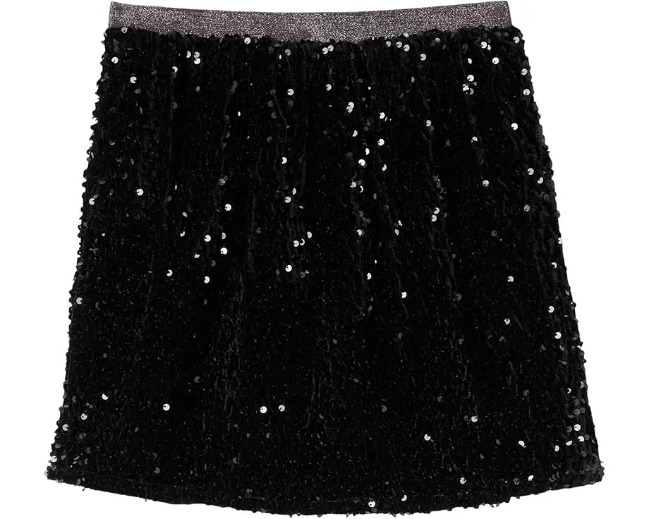 Юбка из бархата с пайетками Janie and Jack на резинке для девочки