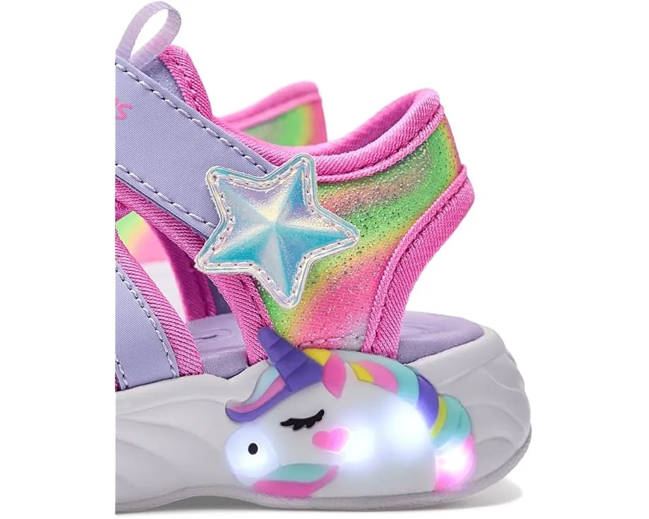 Детские сандалии SKECHERS KIDS Unicorn Dreams с подсветкой для малышей
