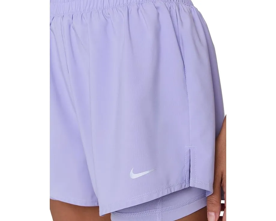 Шорты Nike Dri-FIT с высокой талией 3 дюйма (7.62 см) 2-в-1 и скрытыми карманами