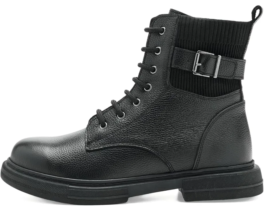 Spring Step Urbanattire кожаные полусапожки в байкерском стиле с молнией и пряжкой