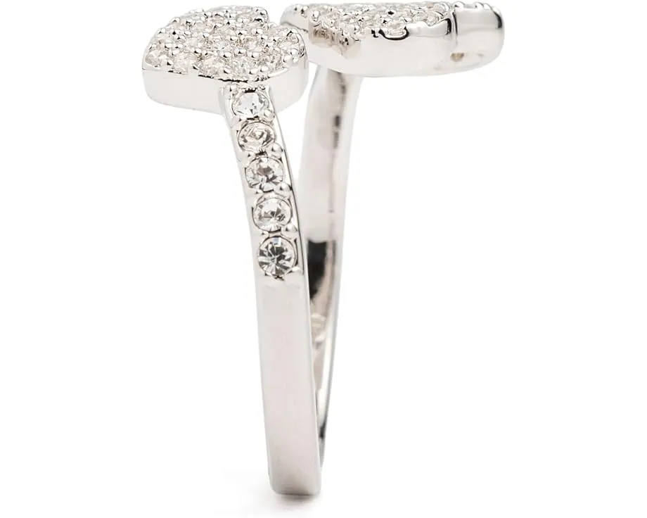 Кольцо Kate Spade New York Yours Truly Pave Heart с кубическим цирконием