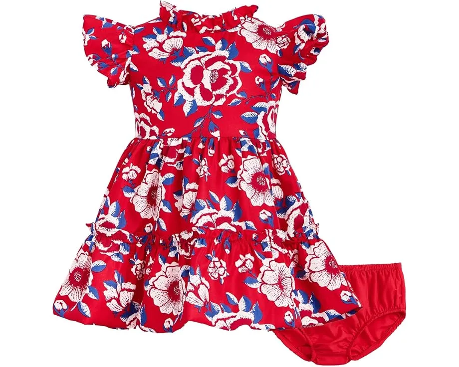 Платье Janie and Jack с цветочным принтом и рукавами-фонариками