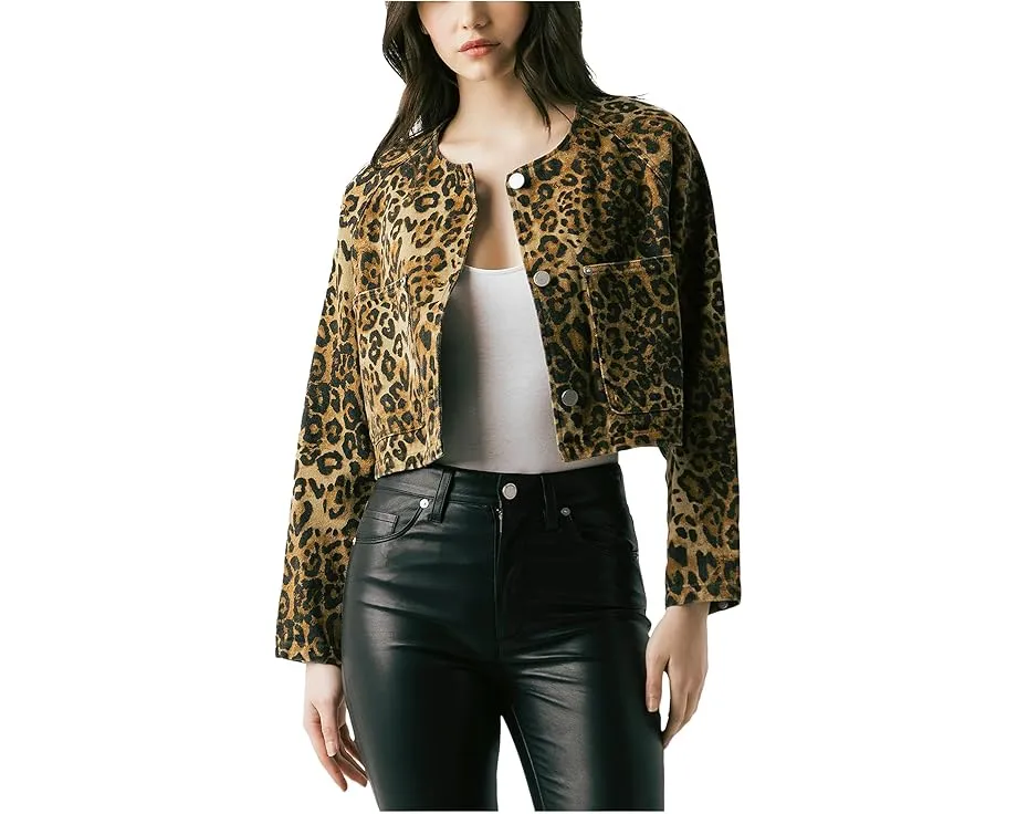 Blank NYC Hear Me Roar укороченная куртка с леопардовым принтом