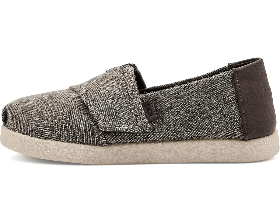 TOMS Alpargata для малышей с квадратным носком темно-коричневый
