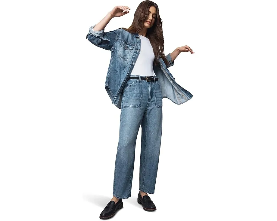 Брюки Carissa Indigo с прямыми штанинами и накладными карманами