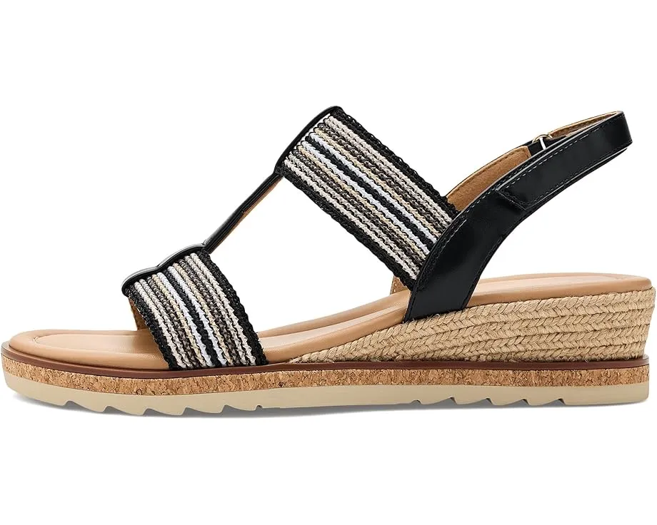 Сандалии Easy Spirit Selene на танкетке с ремешком на щиколотке