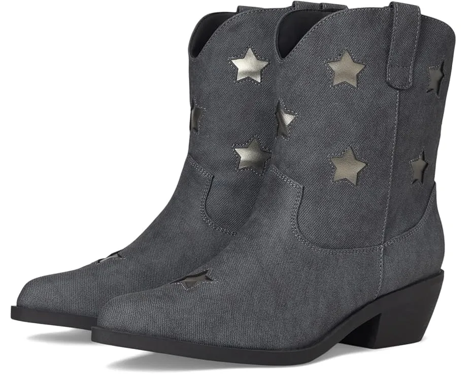 Ботильоны Underwood с острым носом и звездами на каблуке кубин