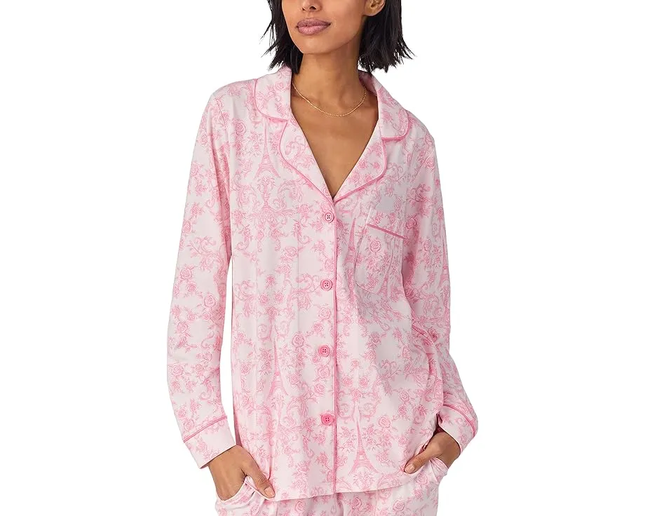 Пижамный комплект Bedhead PJs с длинным рукавом из органического хлопка