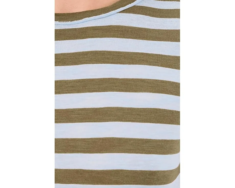 Футболка Free People Nora Tee с кружевными вставками и карманом в расслабленном стиле