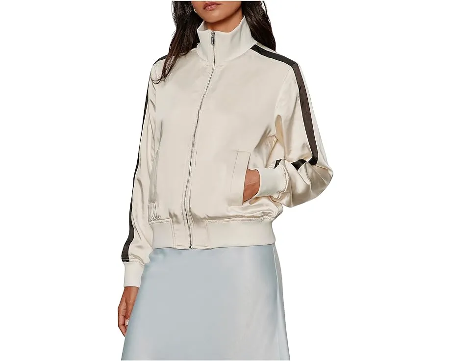 Куртка Sanctuary Satin Track с атласным блеском и спортивным кроем