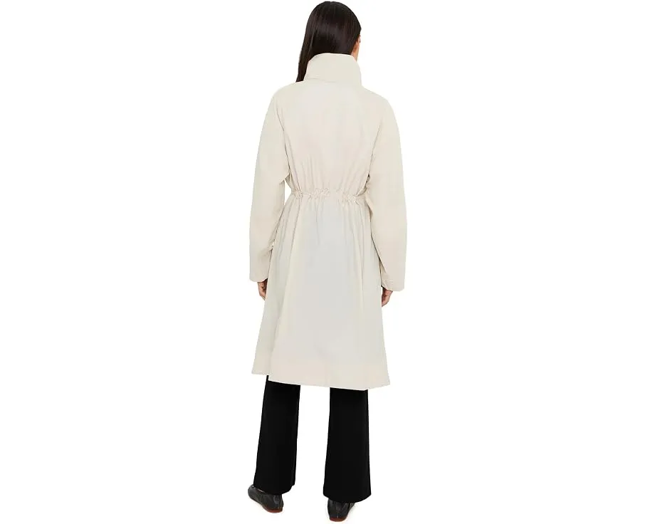 Eileen Fisher Пальто Petite из легкого хлопка с нейлоном и высоким драпированным воротником