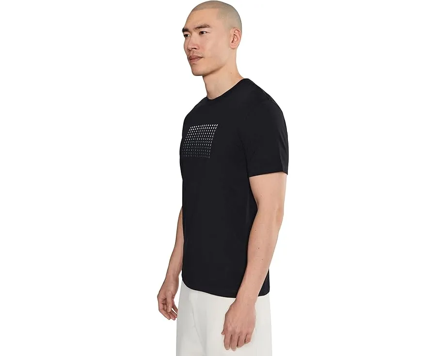 Футболка Armani Exchange с крупным блочным логотипом из мягкого хлопкового джерси