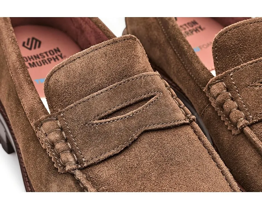 Johnston & Murphy Collier Penny из мягкой замши со стелькой TRUFOAM