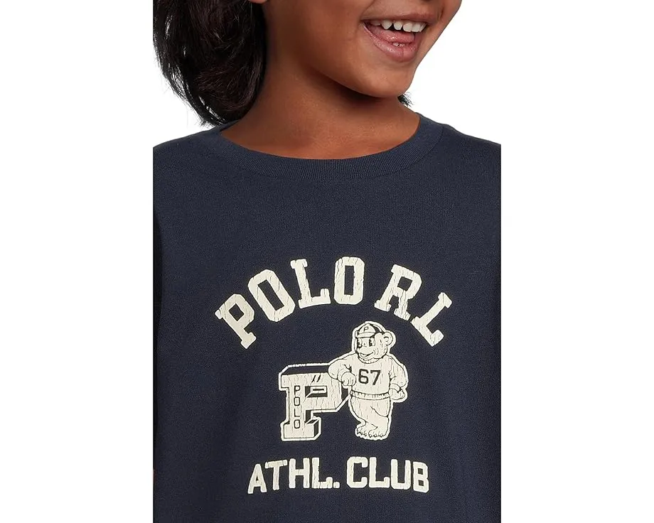 Детская футболка Polo Ralph Lauren Kids из хлопкового джерси с аппликацией