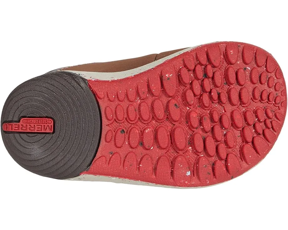 Детские ботинки Merrell Kids Bare Steps Boots 2.0 на шнуровке с кожаным верхом