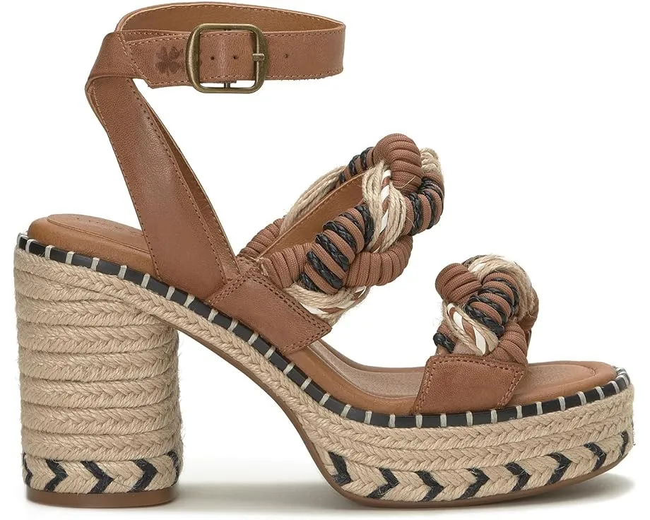 Сандалии Jewelly от Lucky Brand с двумя кожаными ремешками и высоким каблуком