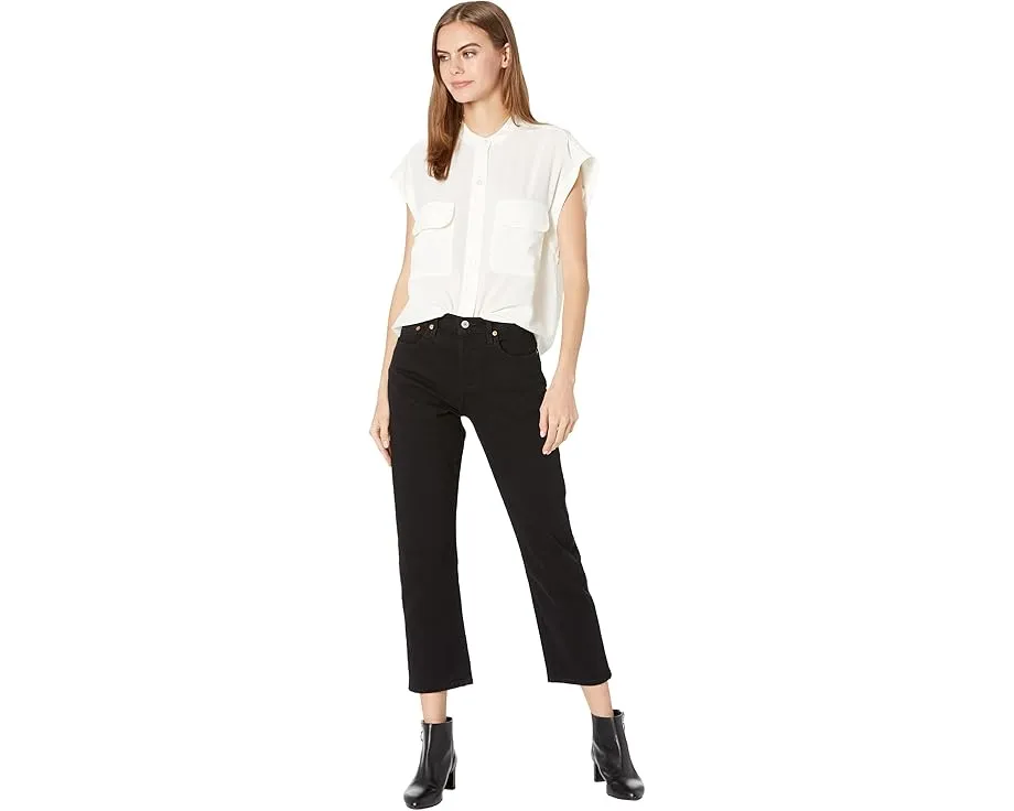 Джинсы Levi's® Premium 501 Crop укороченные с прямым кроем