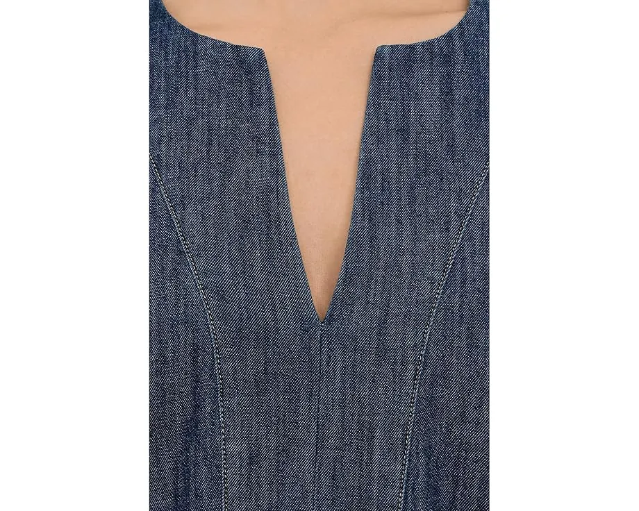 Джинсовая туника с расклешенными рукавами от NYDJ