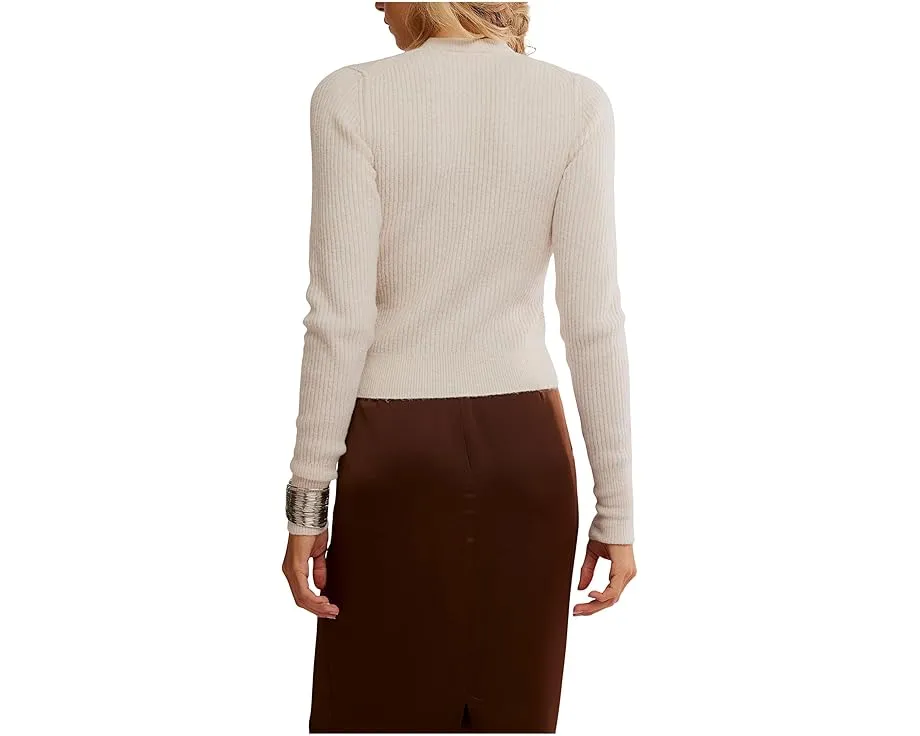 Свитшот Free People Even After с круглой горловиной и длинными рукавами