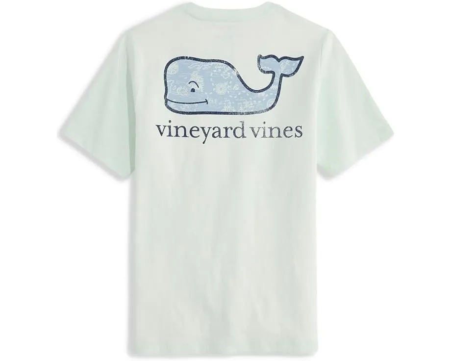 Футболка Vineyard Vines Kids Pirate Map Whale с короткими рукавами и принтом кита