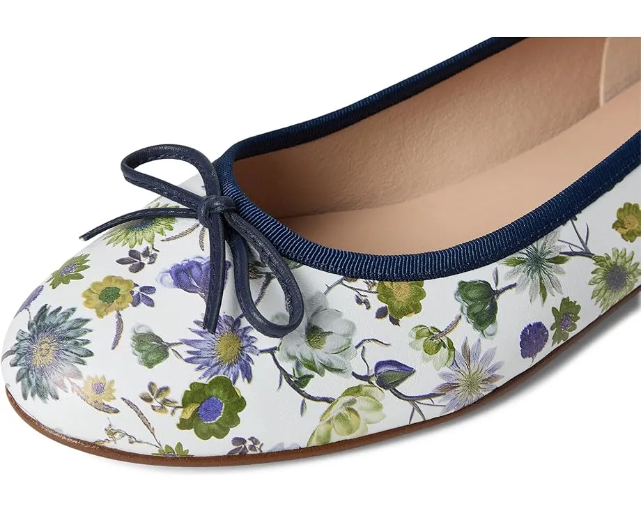 Слипоны French Sole Naomi из кожи с цветочным принтом и легкой стелькой EVA