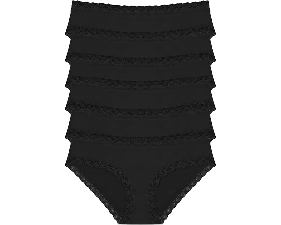 Набор из 6 трусиков Natori Bliss Girl с кружевной отделкой