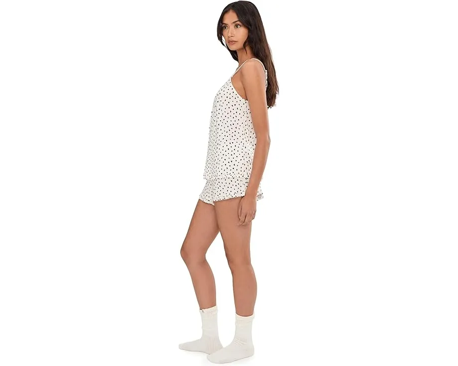 Комплект Eberjey Gisele с топом и шортами из тенселя с оборками