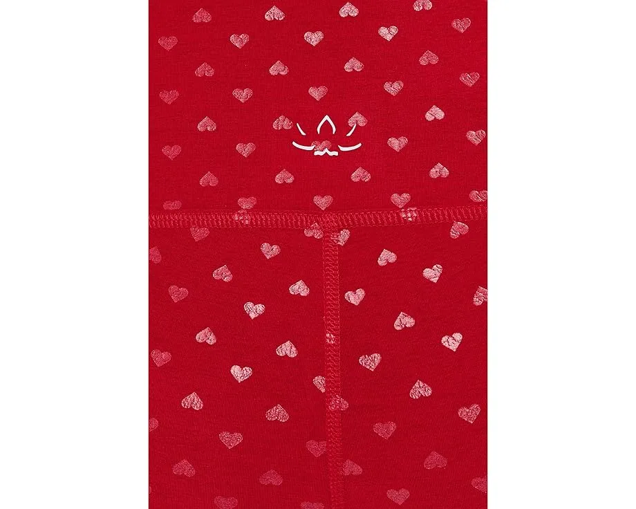 Леггинсы Beyond Yoga Softshine Caught In The Midi с принтом в виде сердечек