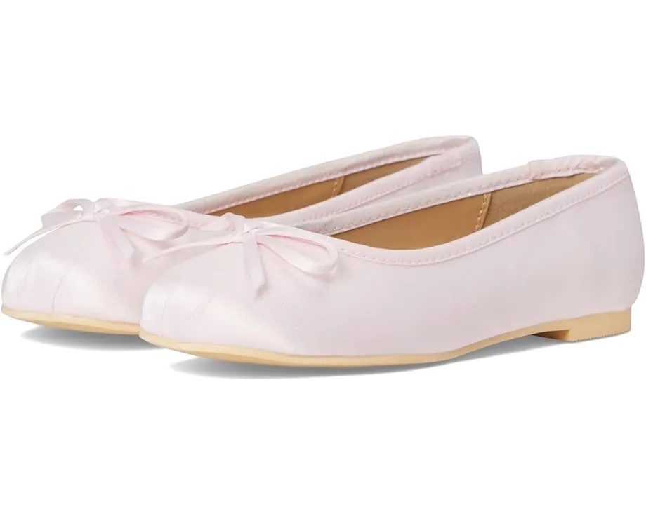 Детские атласные балетки Janie and Jack с бантом и квадратным мысом