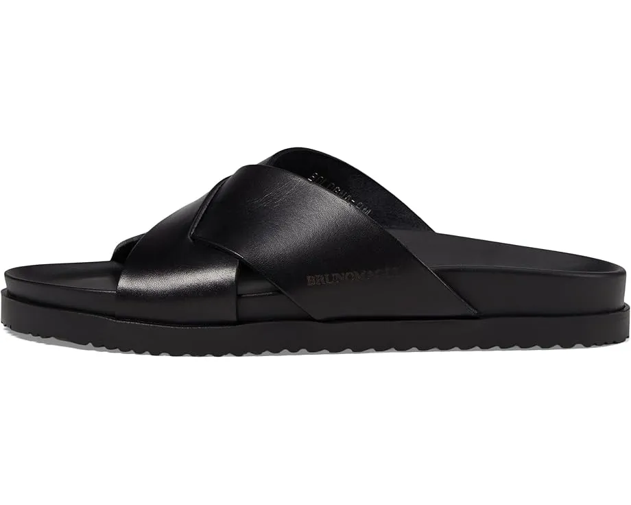 Ботинки Bologna от Bruno Magli с плетеными кожаными ремешками и круглым носком