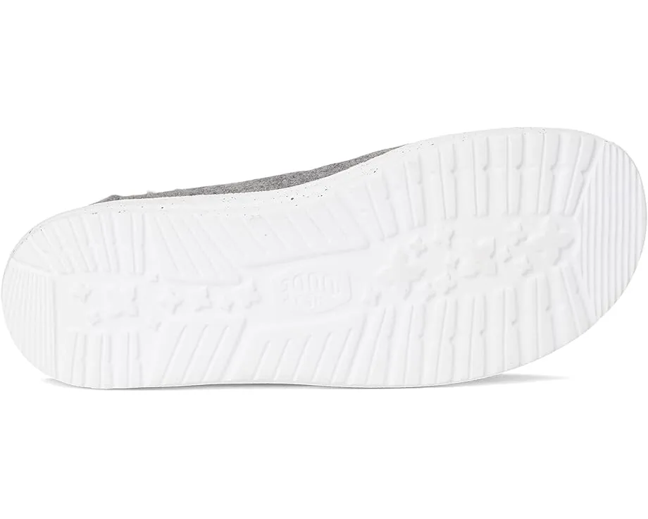 Детские лоферы Hey Dude Kids Wendy Wool Cozy из шерсти с искусственным мехом