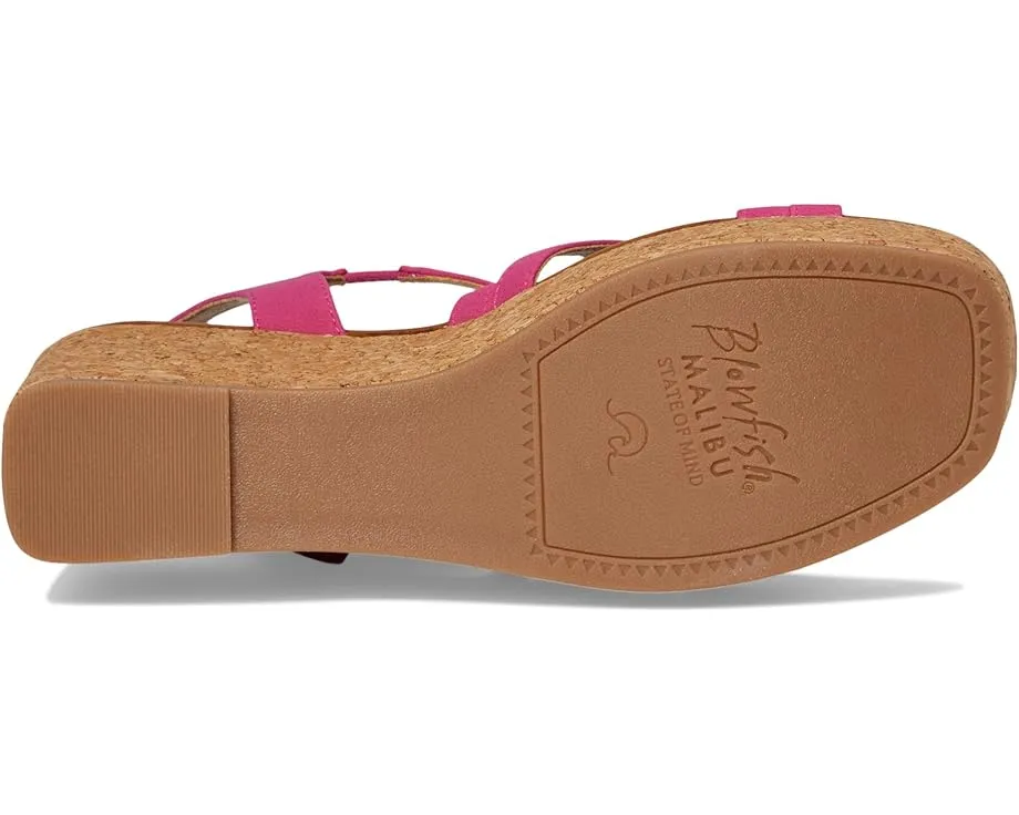 Босоножки Blowfish Malibu Aurora на платформе с ремешками и пробковым клином